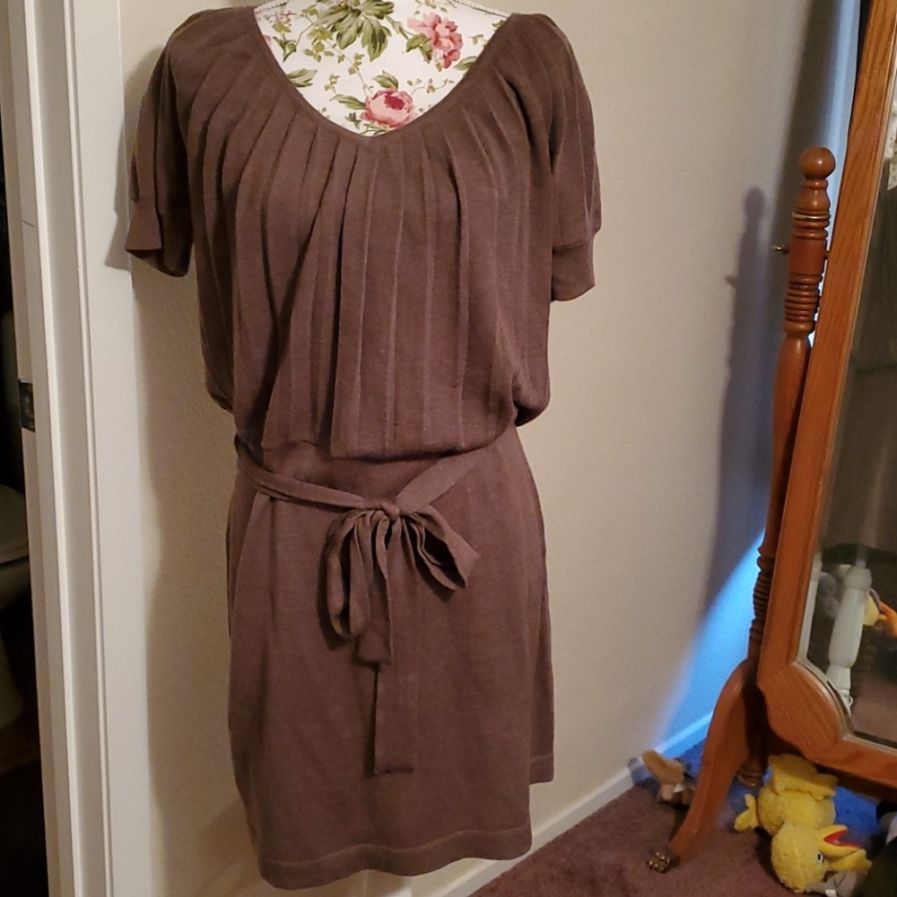 Khaki colored dress